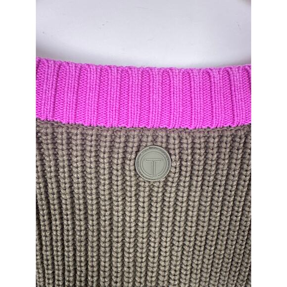 T By Talbots Color Block Cardigan Sweater Button Up Size XL Sold Out Online - Picture 7 of 9